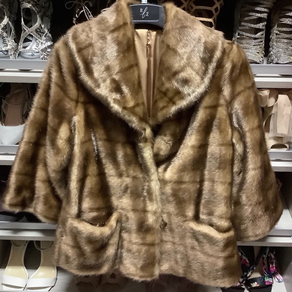 Rachel Zoe Faux Mink Jacket Size Small - Picture 1 of 3